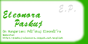 eleonora paskuj business card
